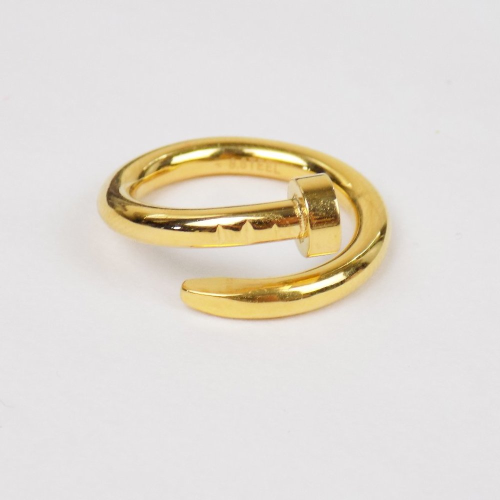 twisted nail ring trendy delicate dainty - Picture 2 of 7